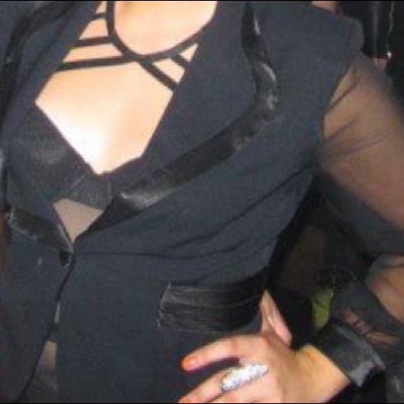 Frederick’s of Hollywood Black Lace Mesh Bodysuit - Picture 7 of 8